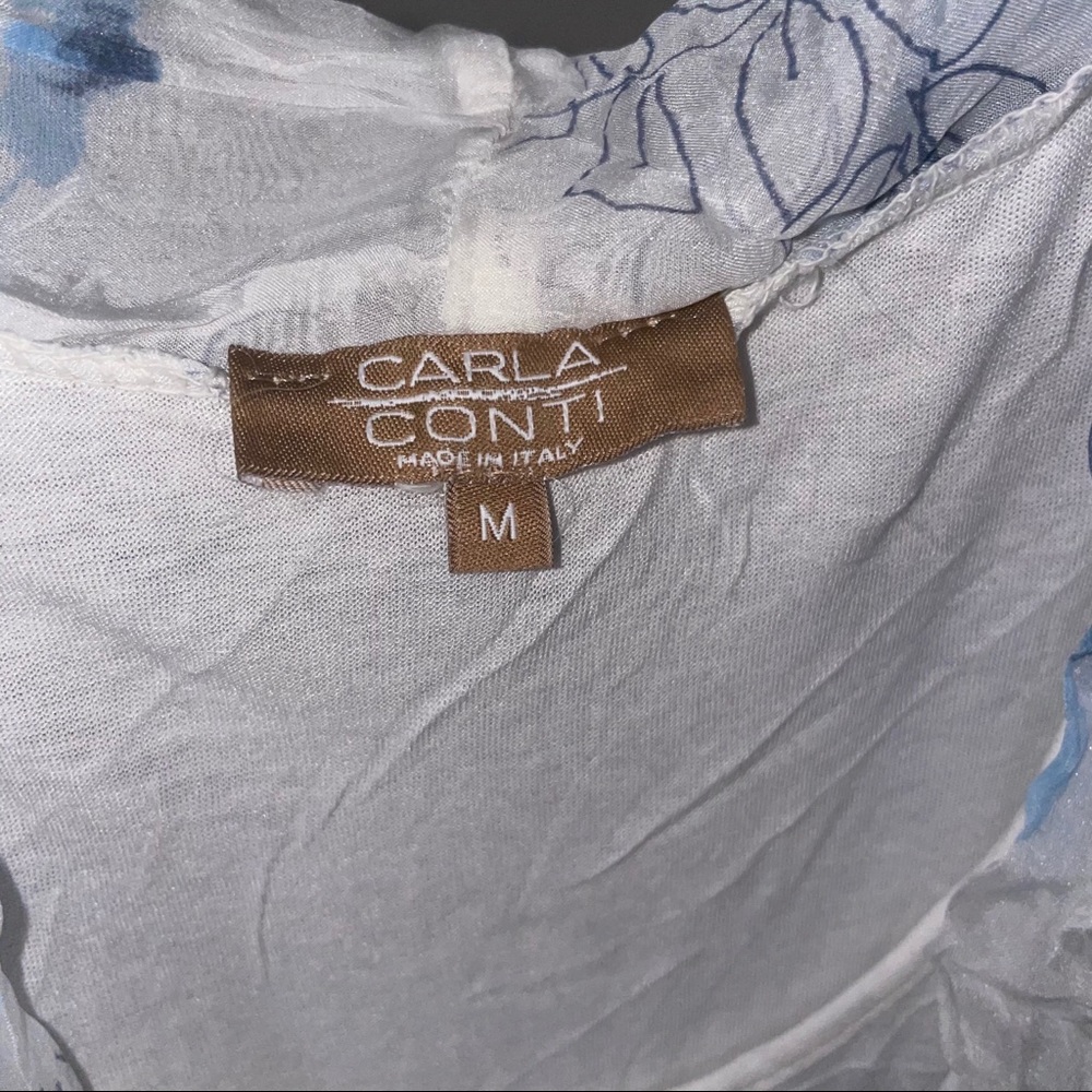 Carla Conti top size Medium floral faux wrap - Picture 5 of 7